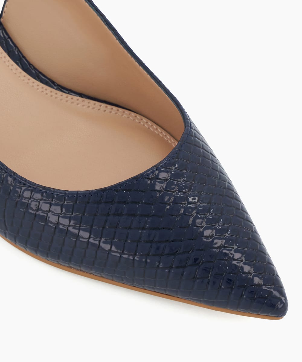 Navy court shoes dune clearance
