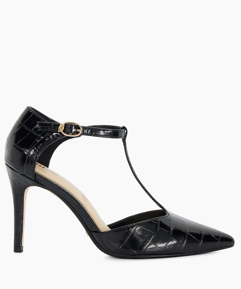 Black dune heels clearance