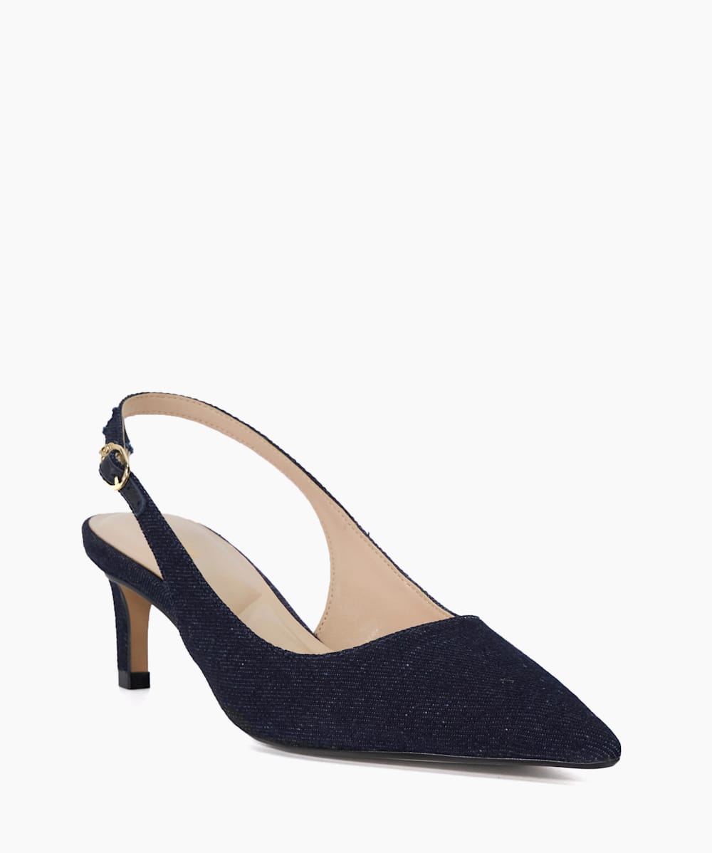 Dune navy heels shop