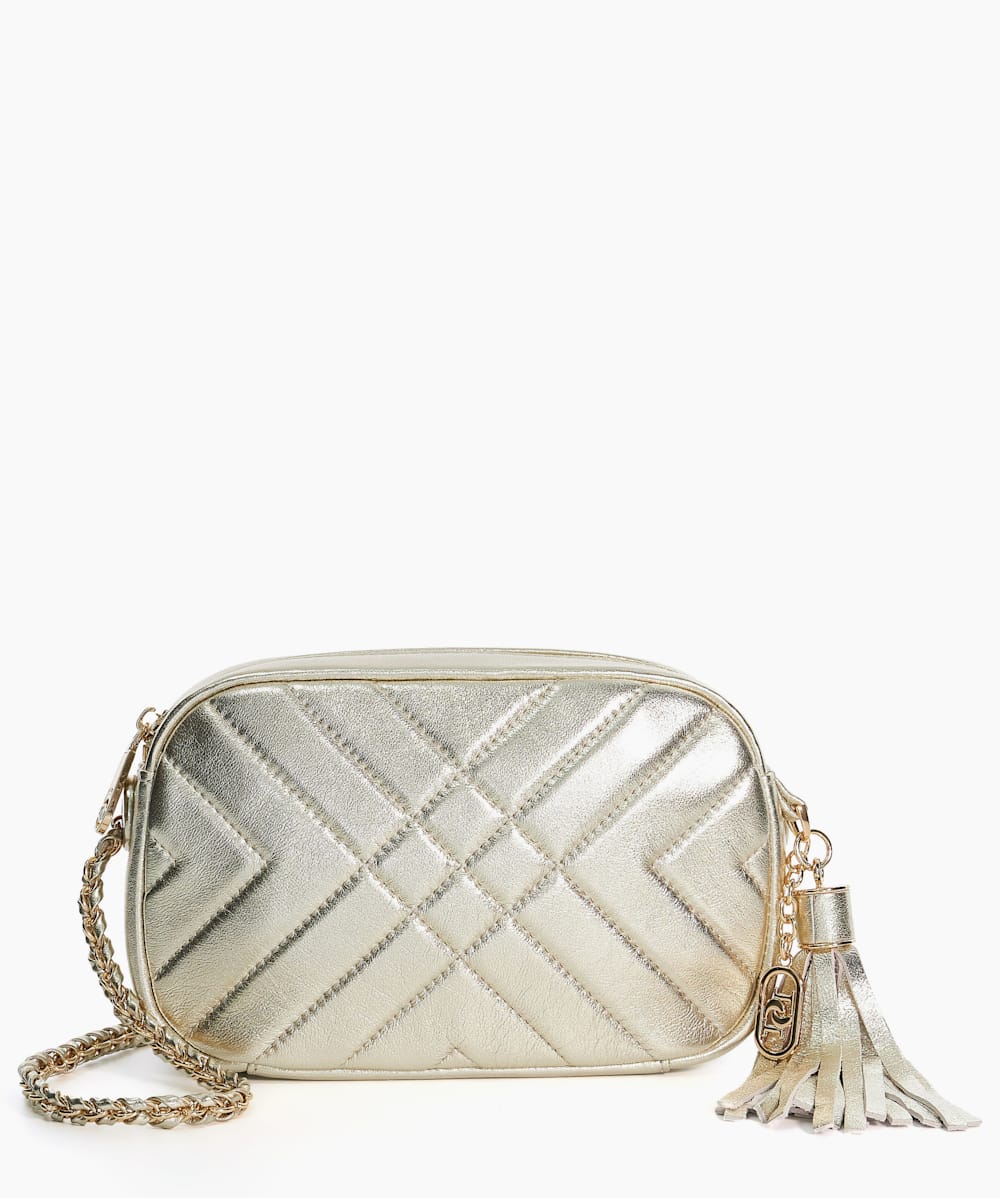 Gold quilted bag new arrivals