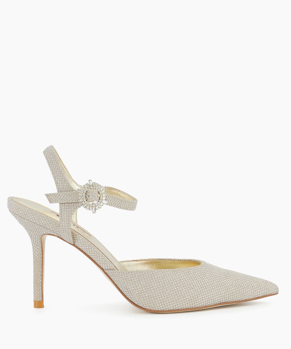 Dune shop glitter heels