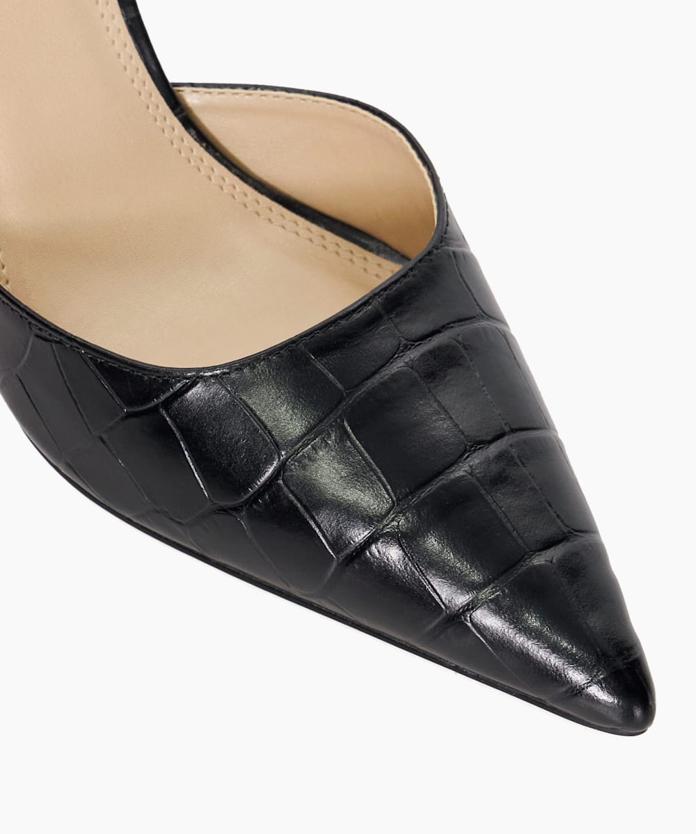 Black crocodile heels online