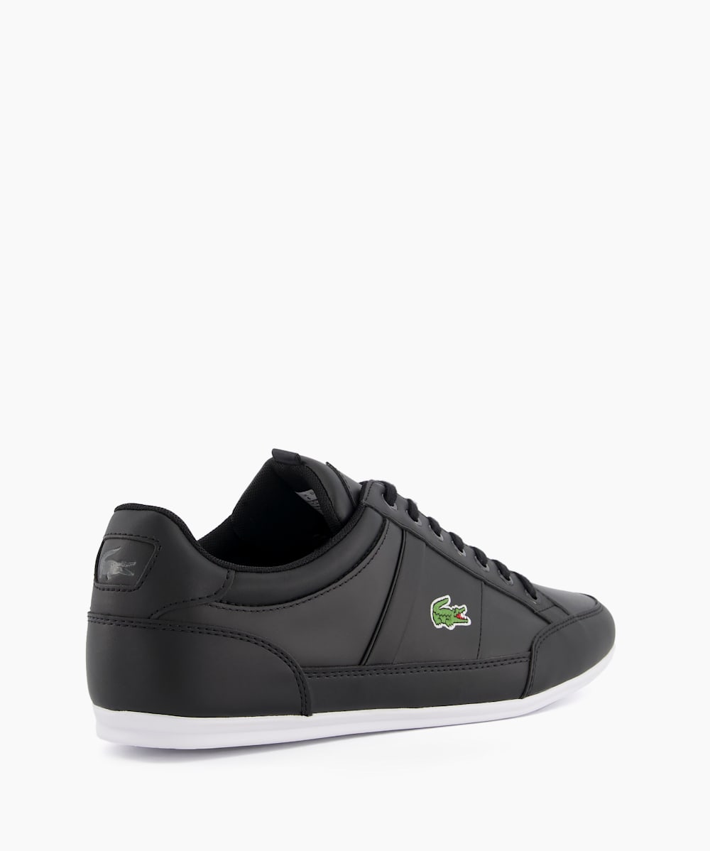 Chaymon Ii Black Lace Up Leather Trainers Dune London