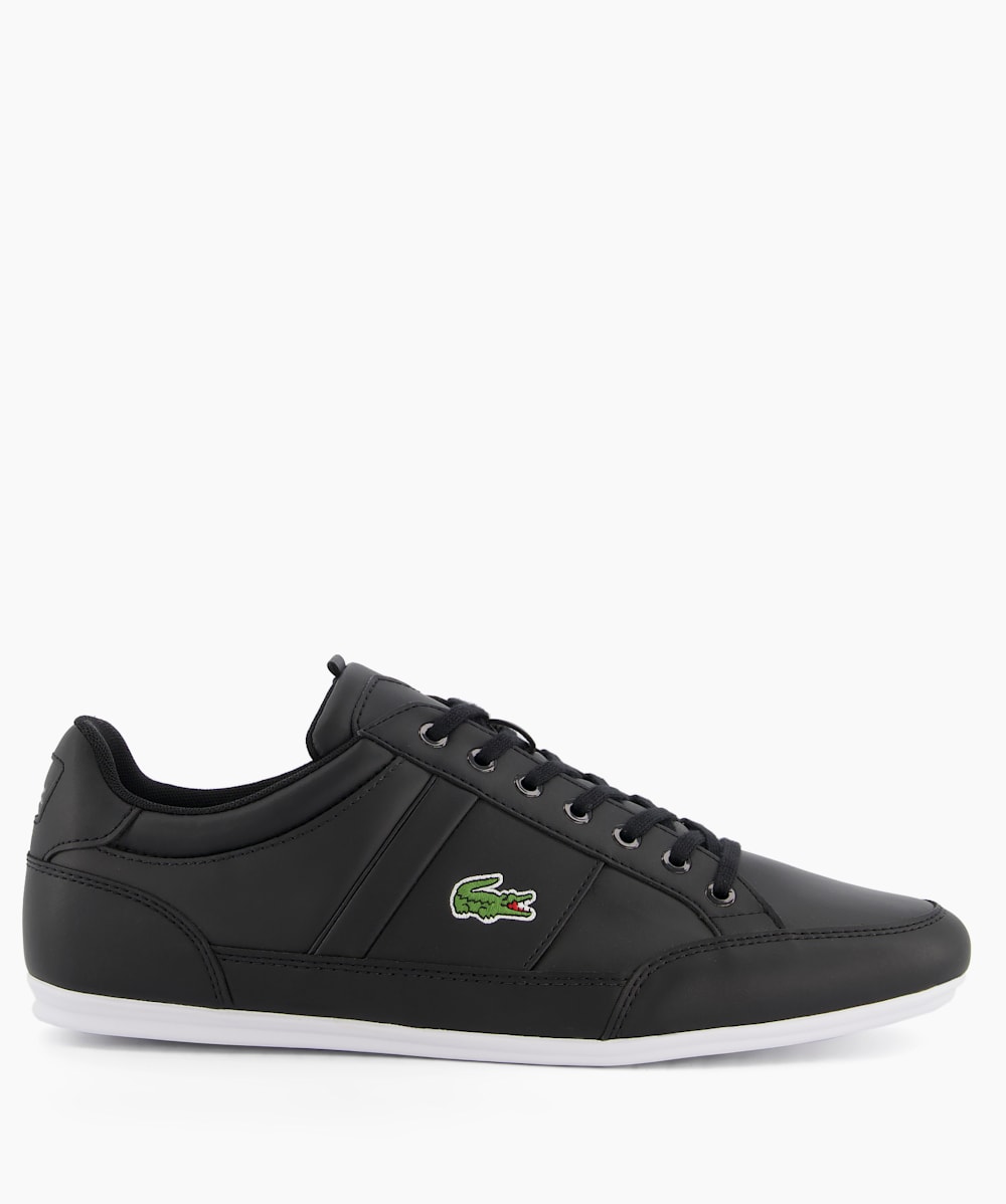 Chaymon Ii Black Lace Up Leather Trainers Dune London