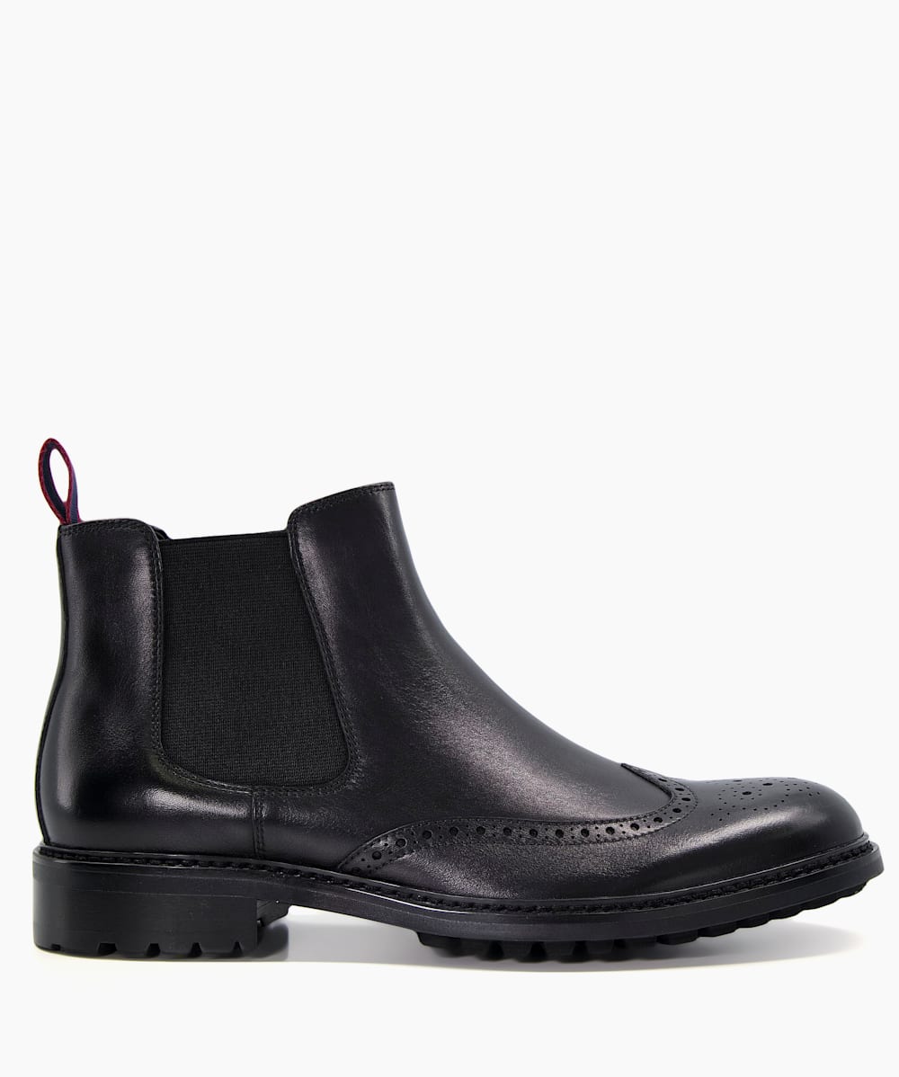 Brogue trim chelsea bootie hot sale