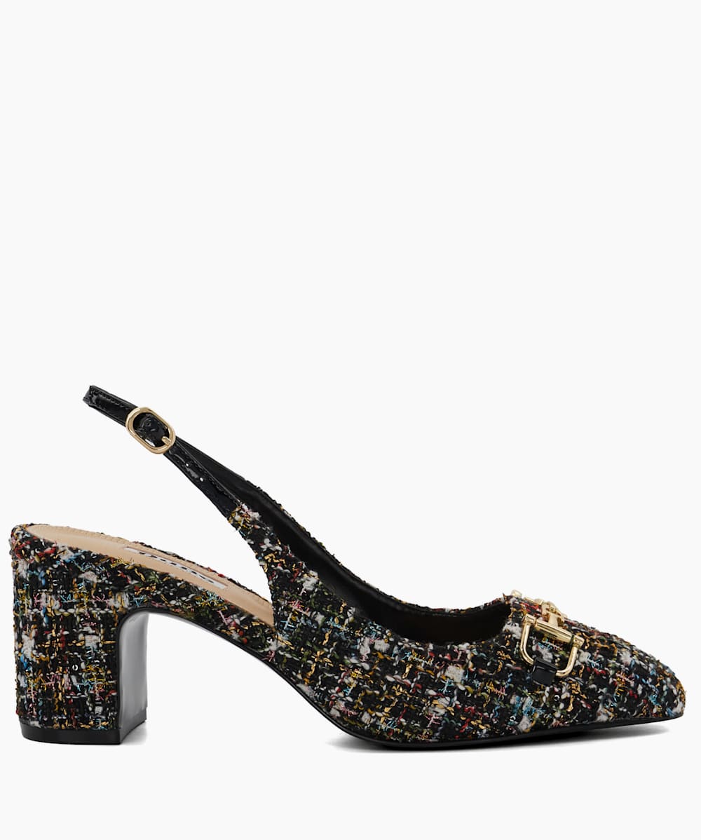 Dune tweed sandals clearance