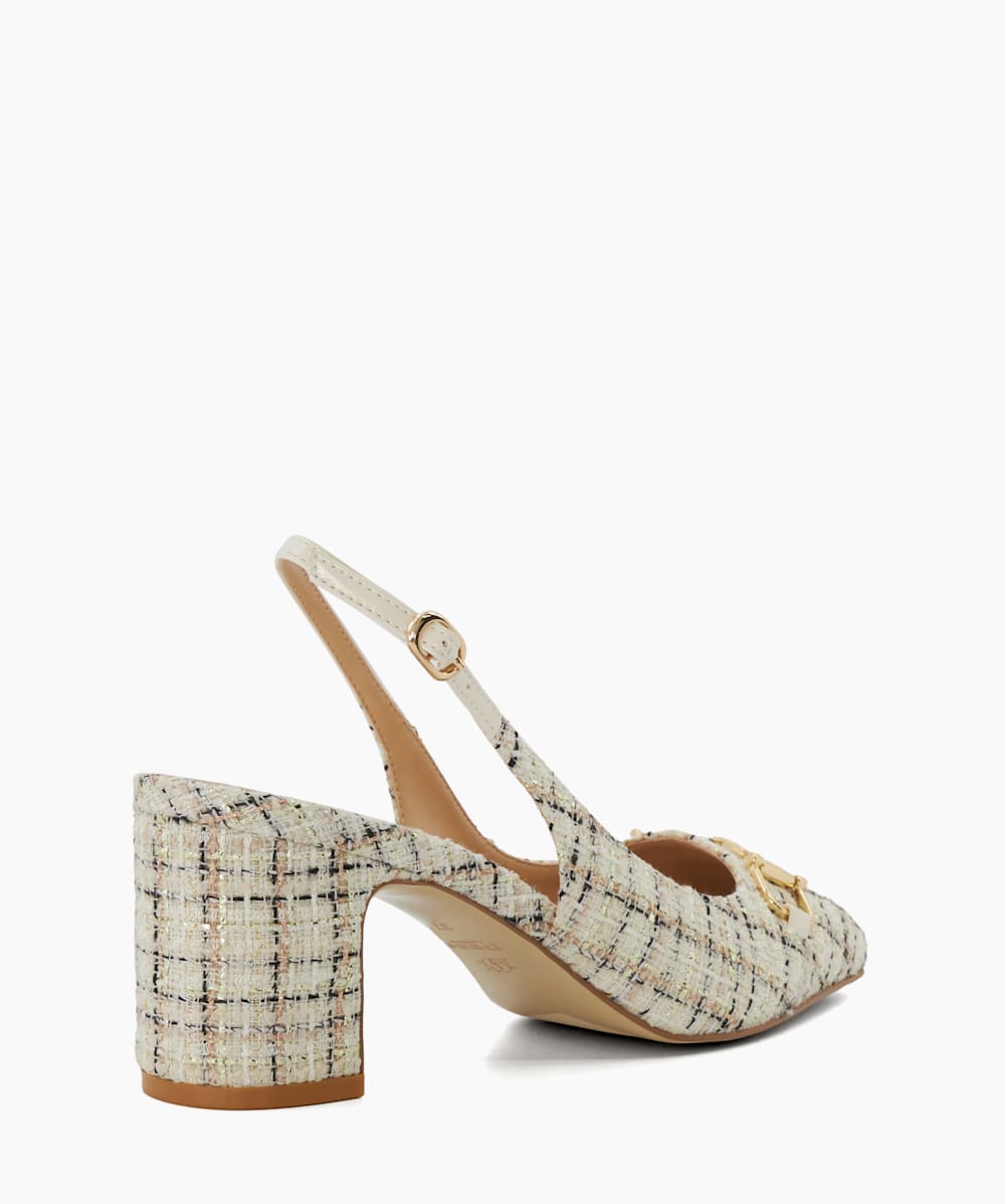 Cream slingback heels sales