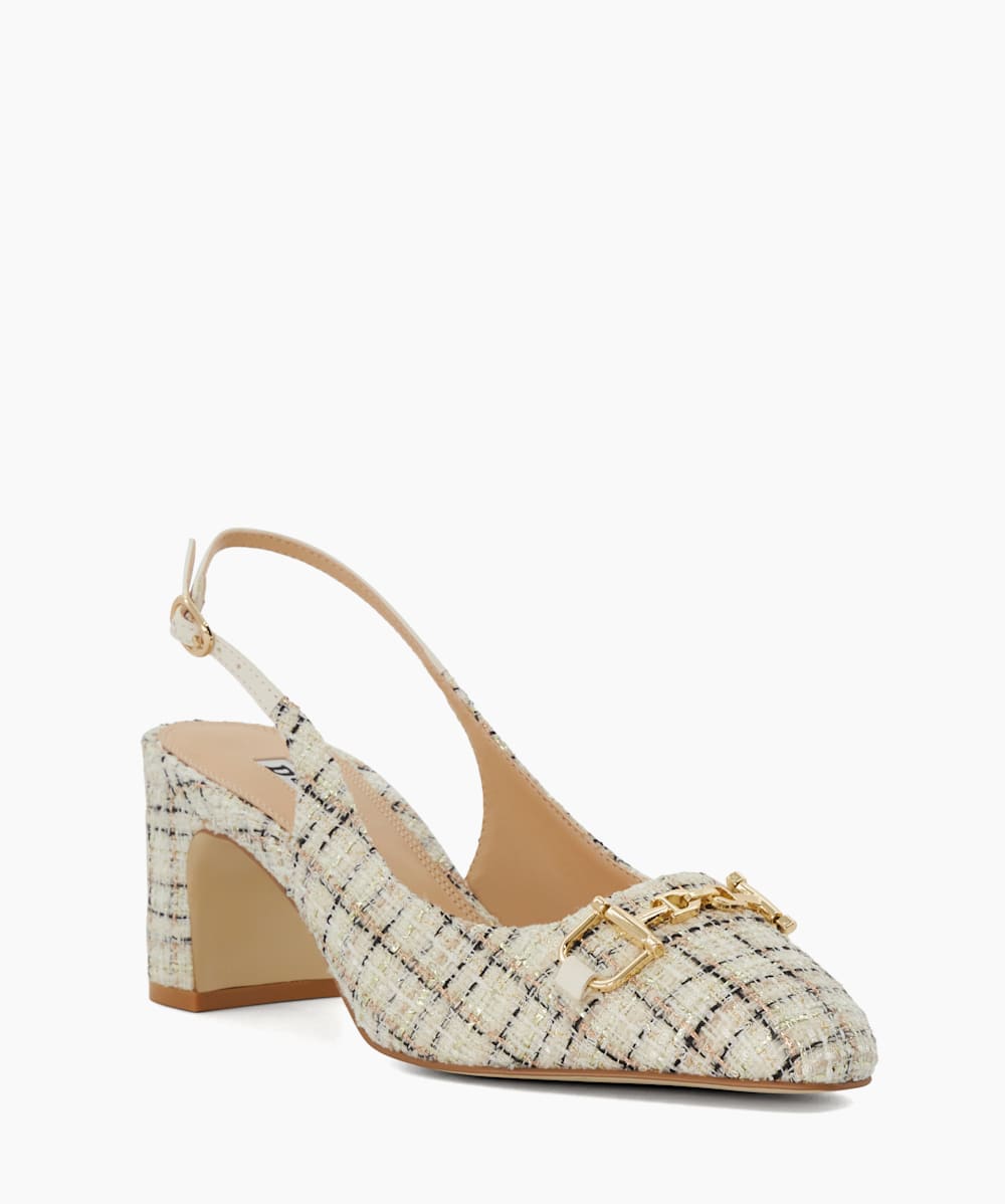 Cream snaffle front hotsell open toe sandals