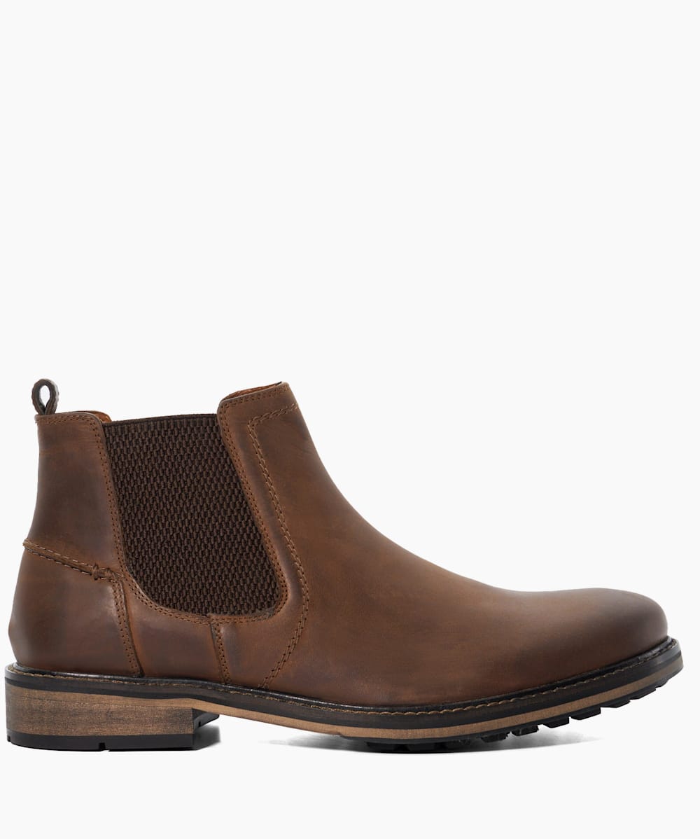 Dune leather chelsea boots discount