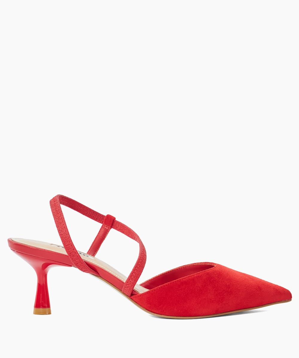 Dune red court shoes online