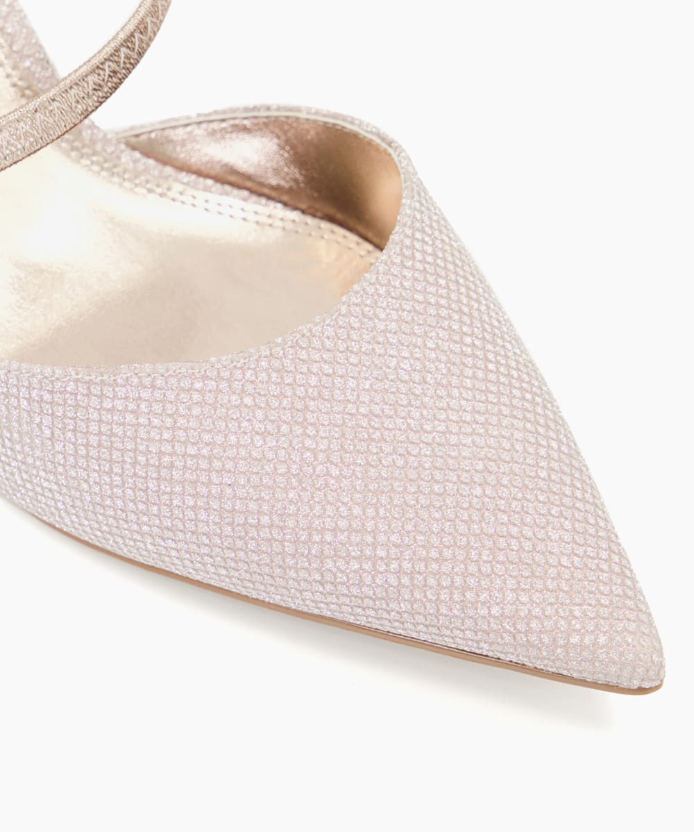 Wide fit rose gold court shoes on sale