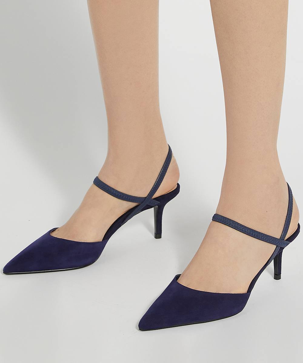 Dune suede court shoes online