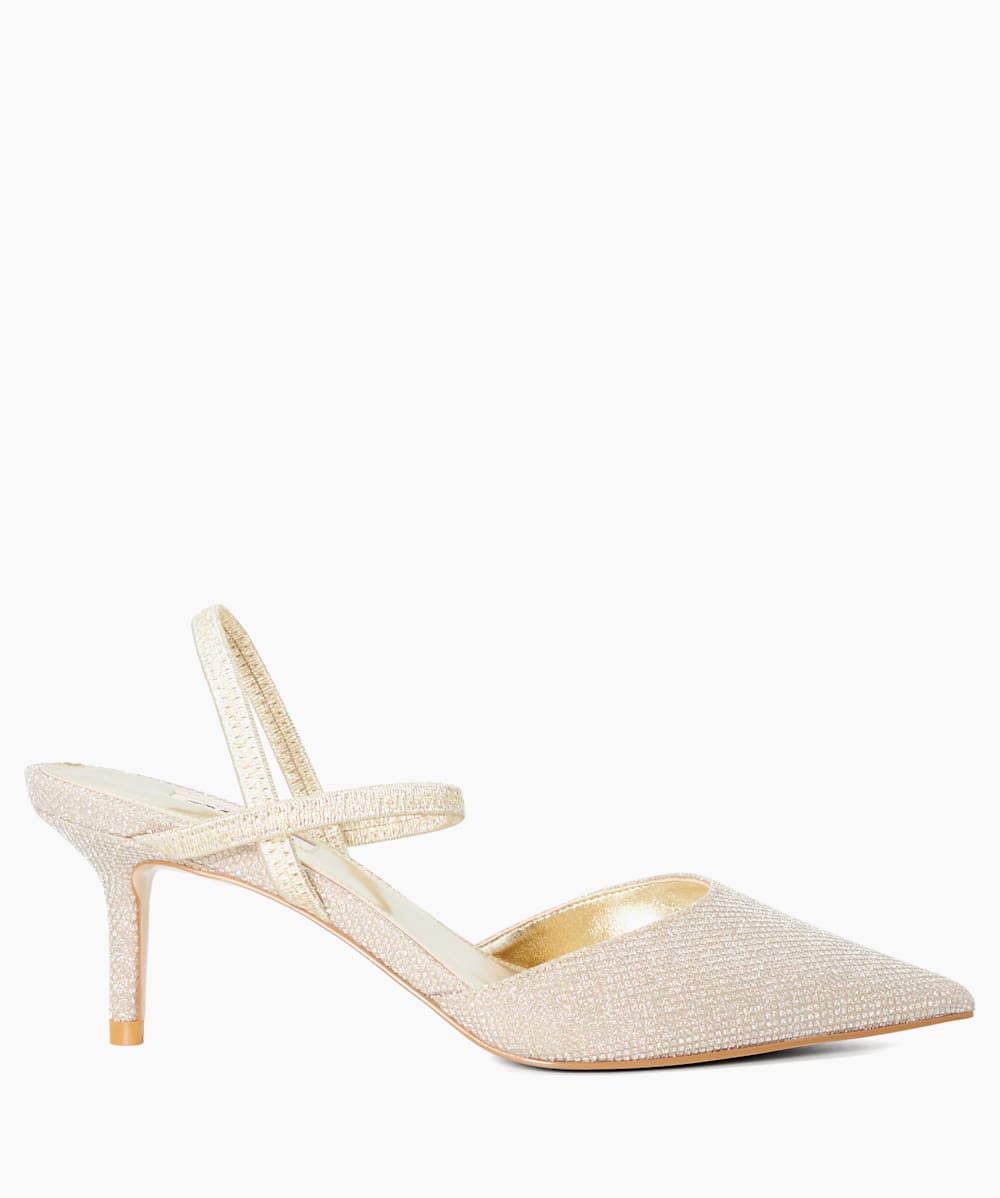 Dune gold kitten heels shop
