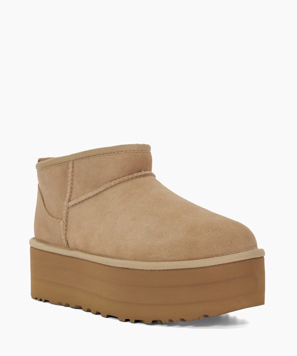 Classic Ultra M Sand Ultra Mini Platform Boots Dune London