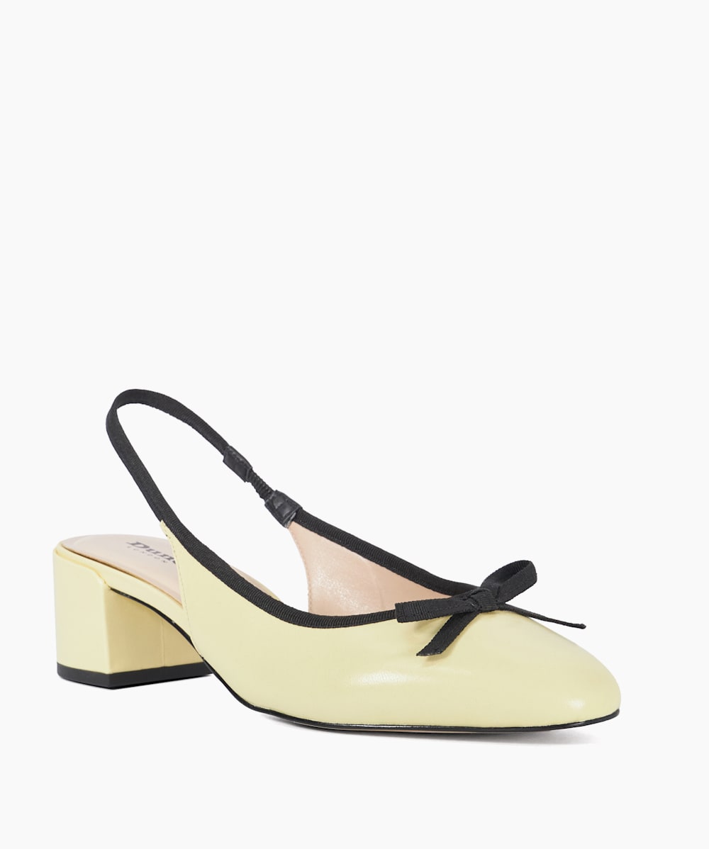 Dune yellow heels top