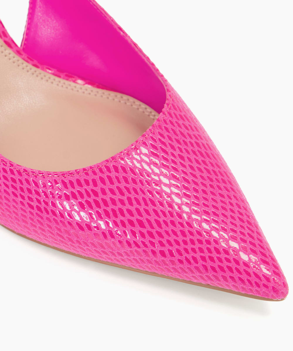 Dune pink court shoes hot sale