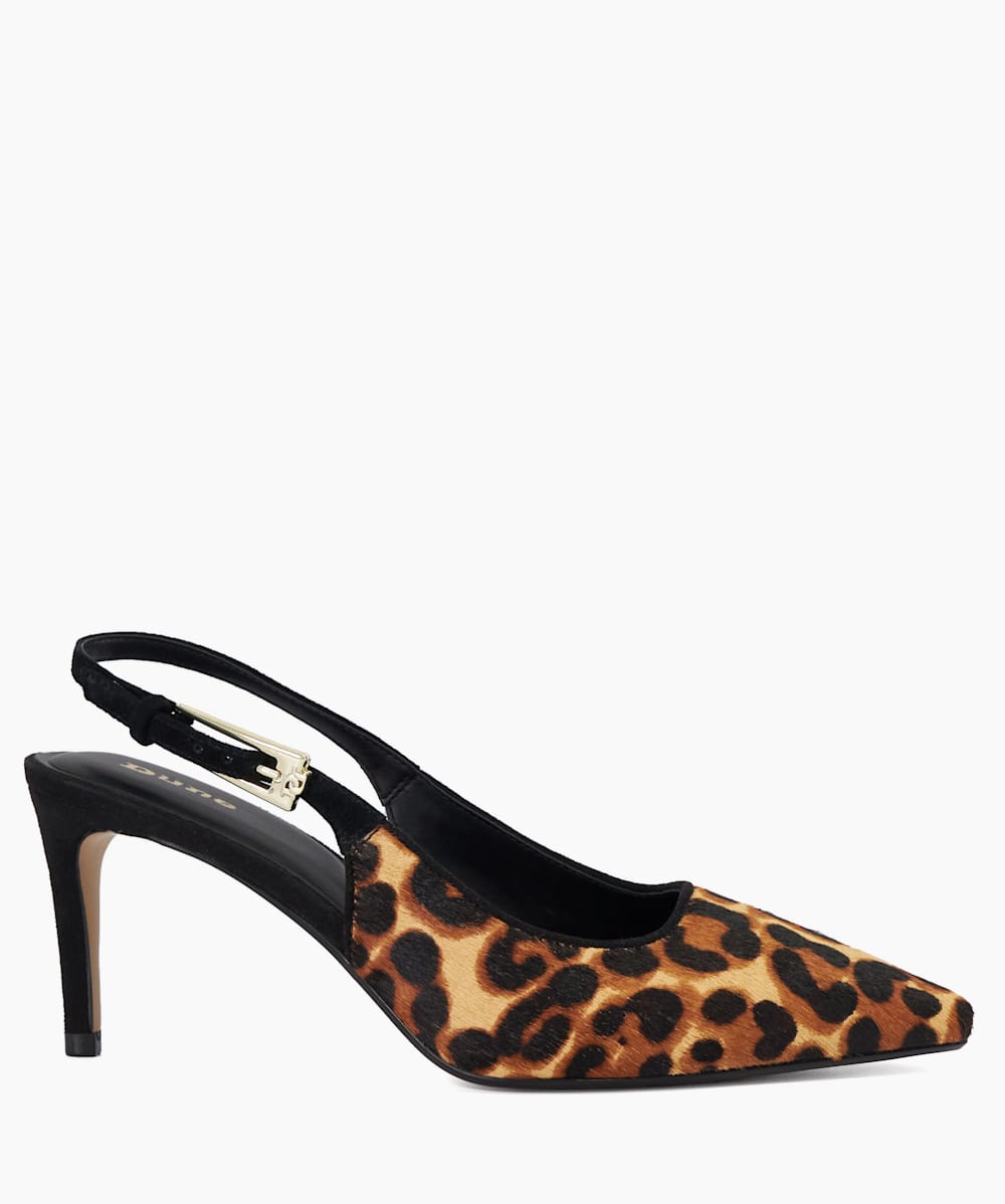 Leopard print and black heels online