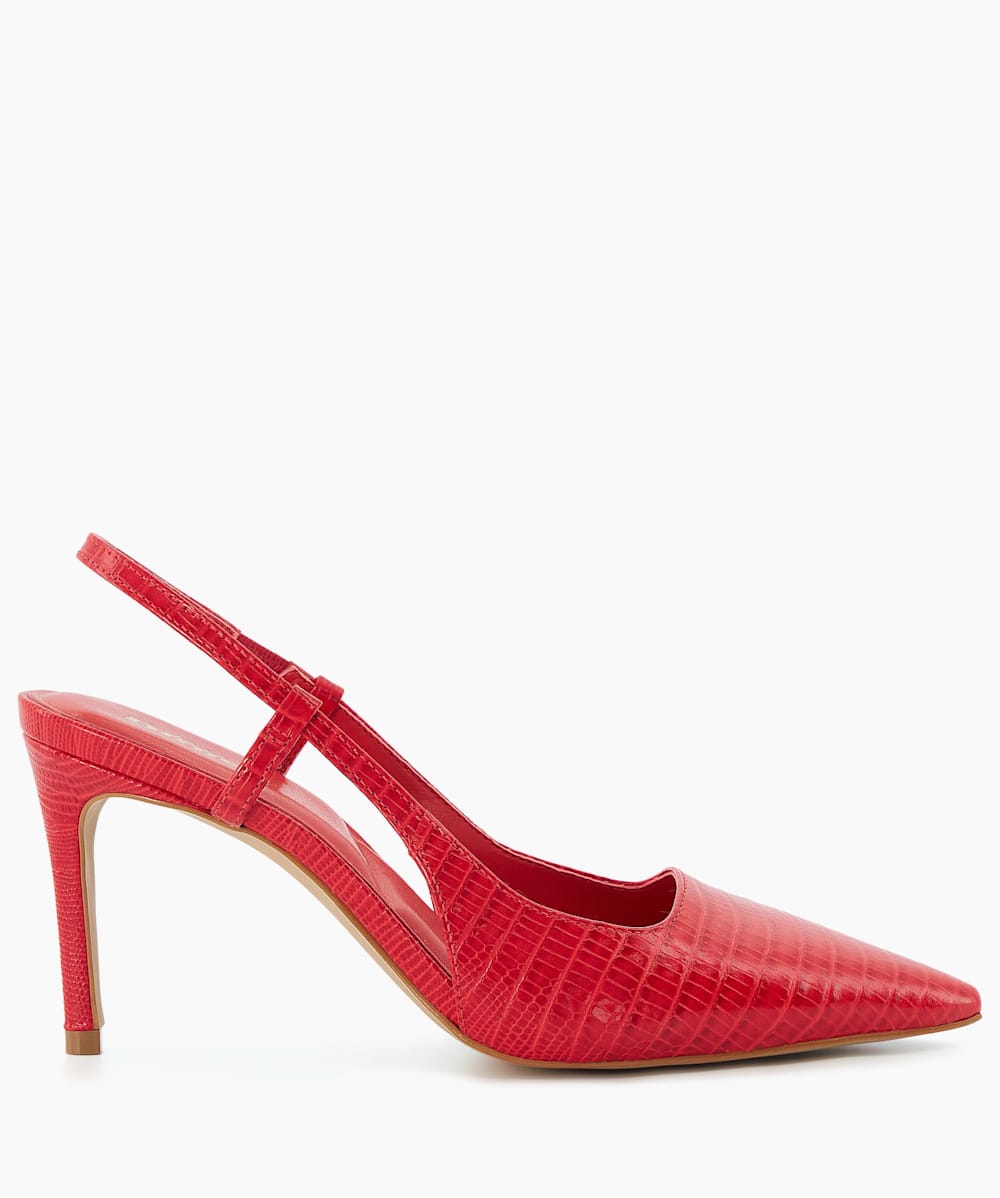 Red slingback store
