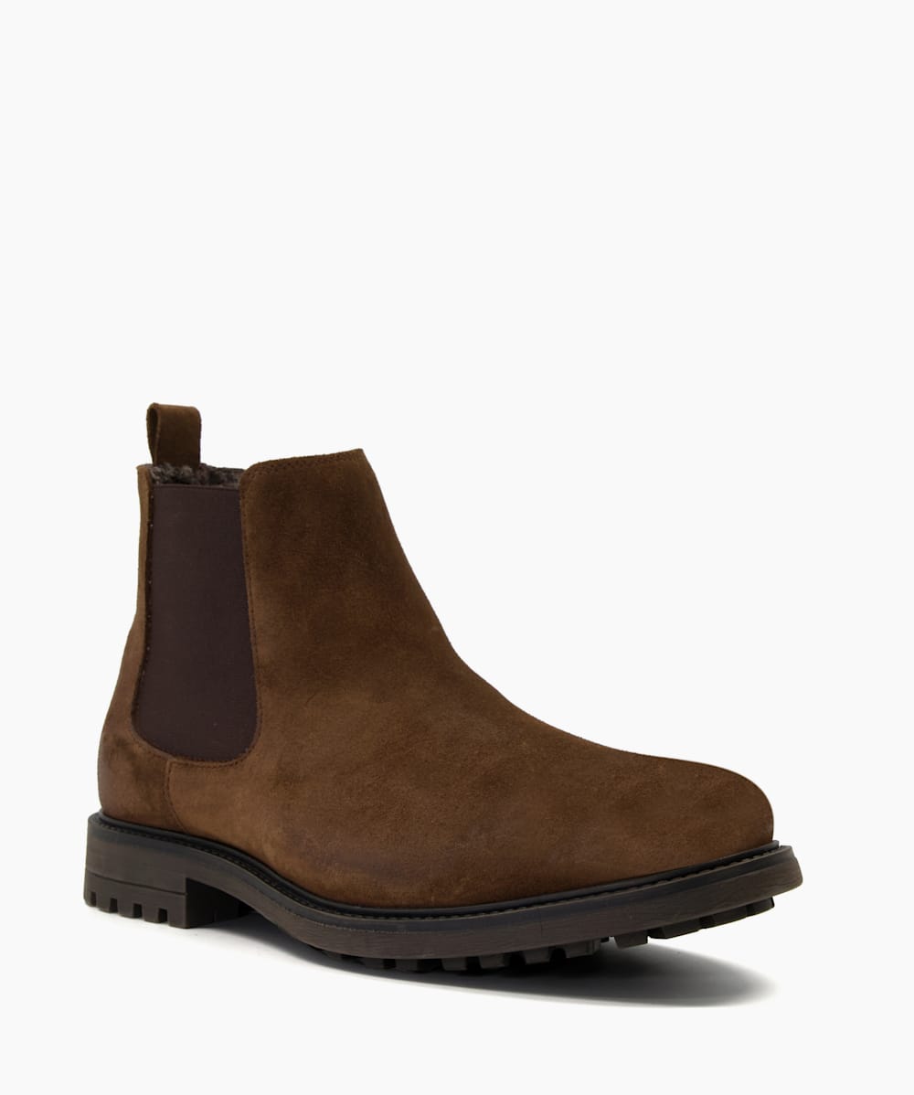 Dune brown suede boots clearance