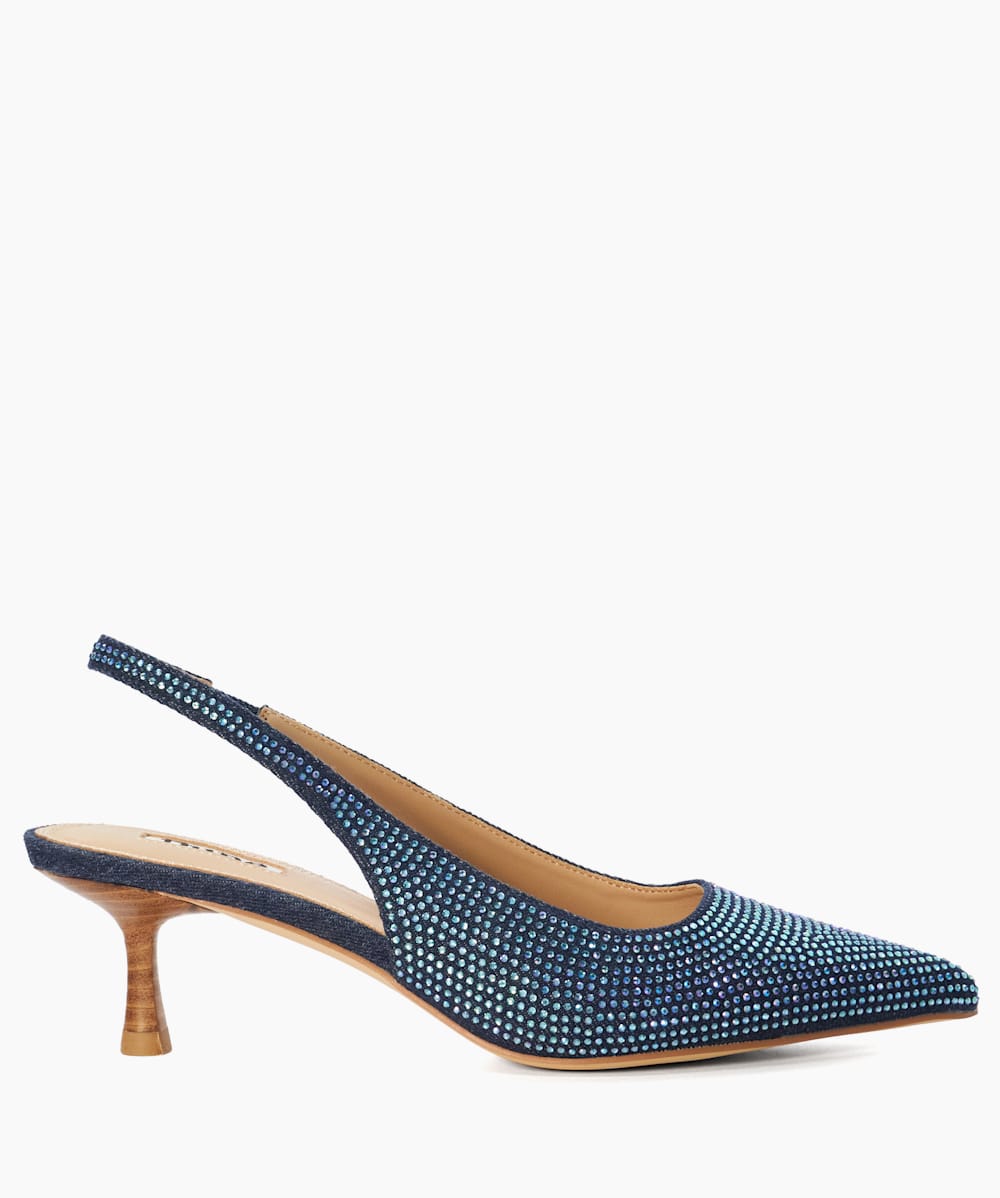Blue denim heels women's shoes deals