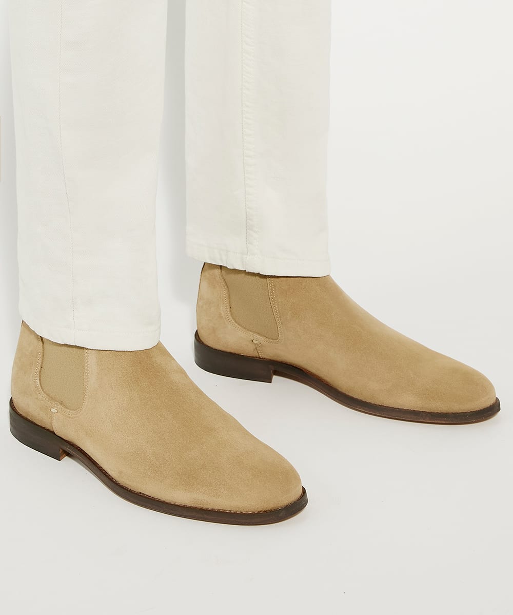 Chelsea boots sand suede hotsell