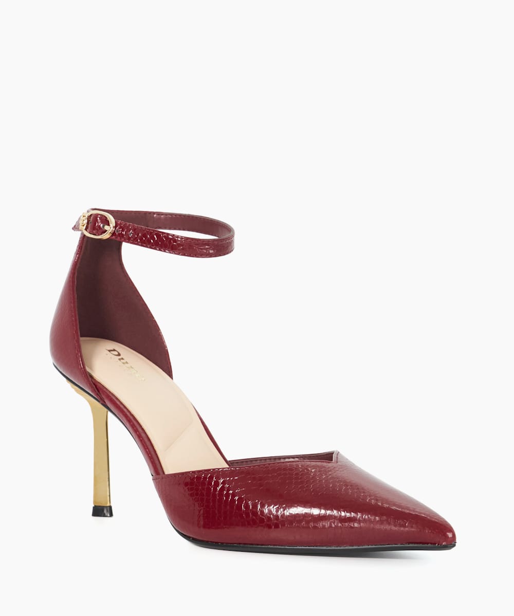 Womens burgundy heels on sale