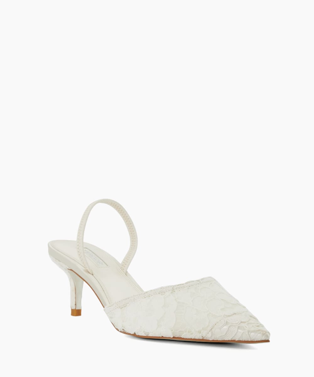 Ivory kitten heels clearance