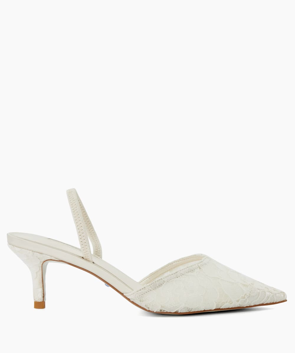 Ivory slingbacks clearance