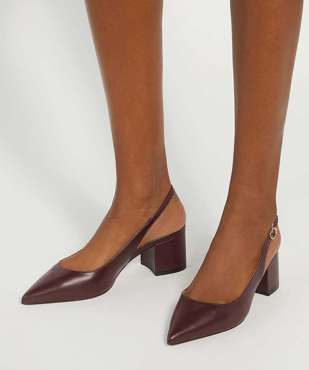 Dune burgundy shoes on sale