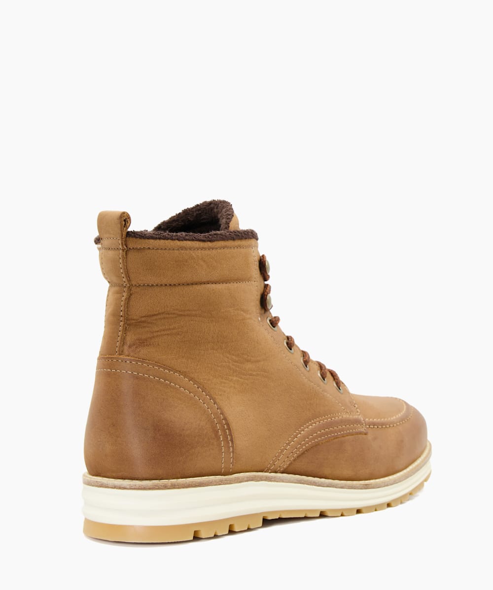 Crannes Tan Casual Lace Up Hiker Boots Dune London