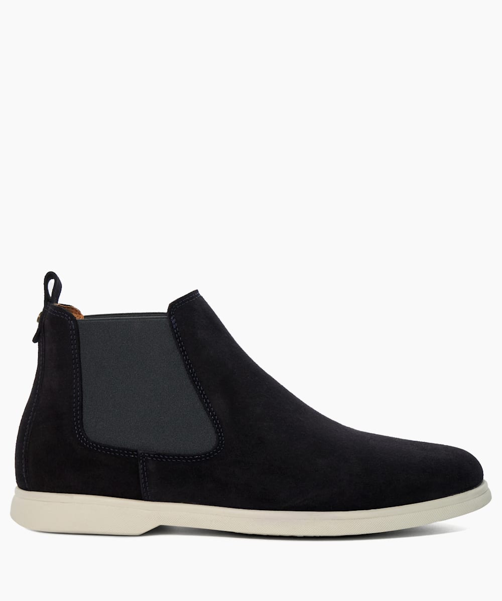 Creatives Navy Suede Chelsea Boots Dune London