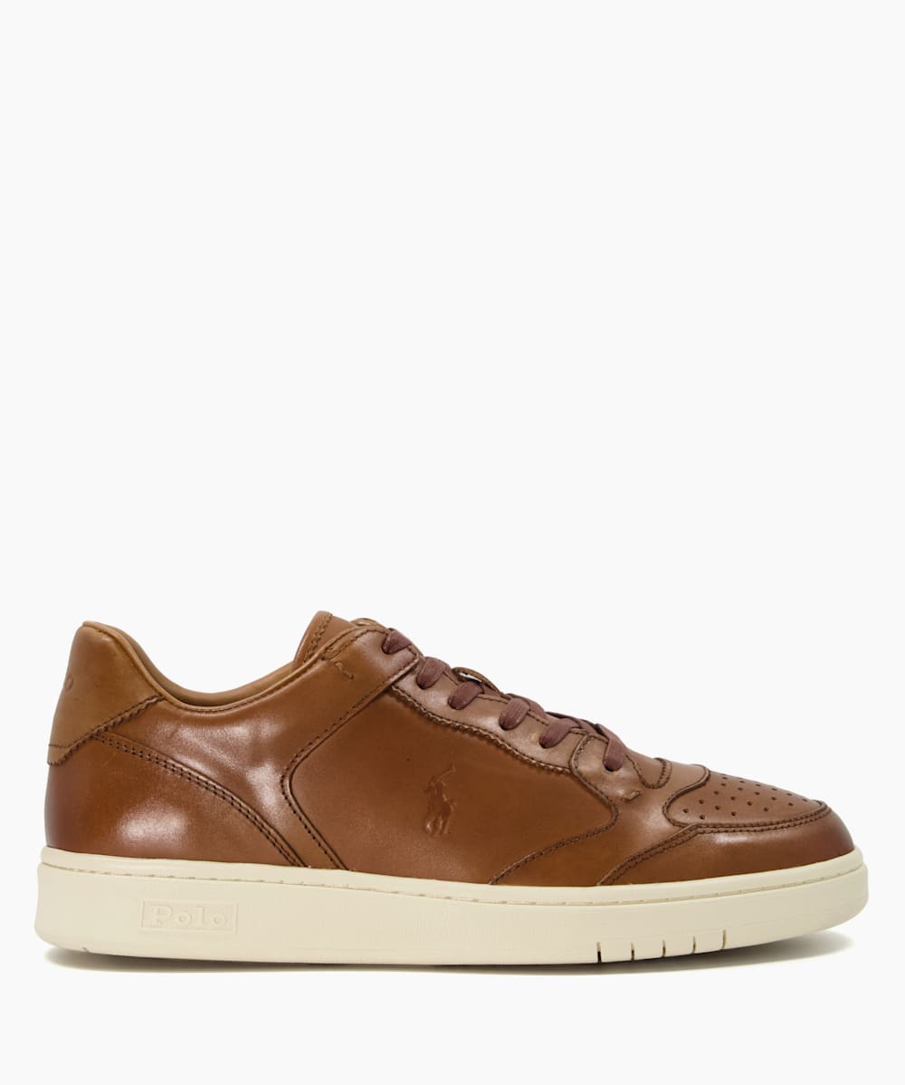 Two toned top panel trainers