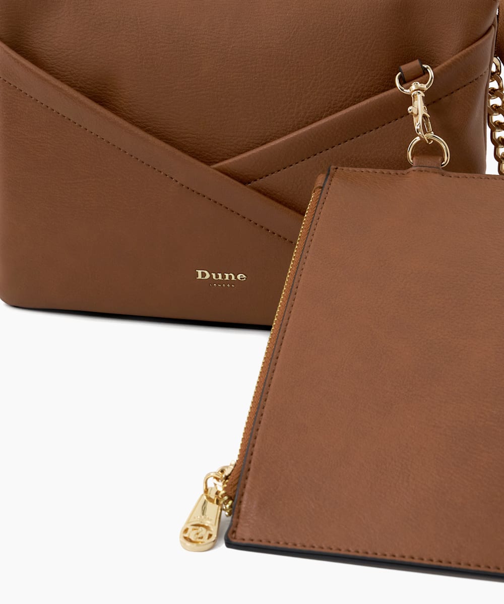 Dalliance Tan Cutwork Small Crossbody Bag Dune London