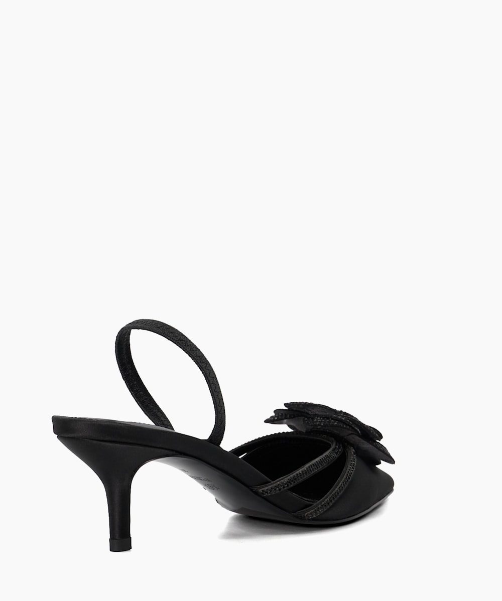 Dune black kitten shop heels