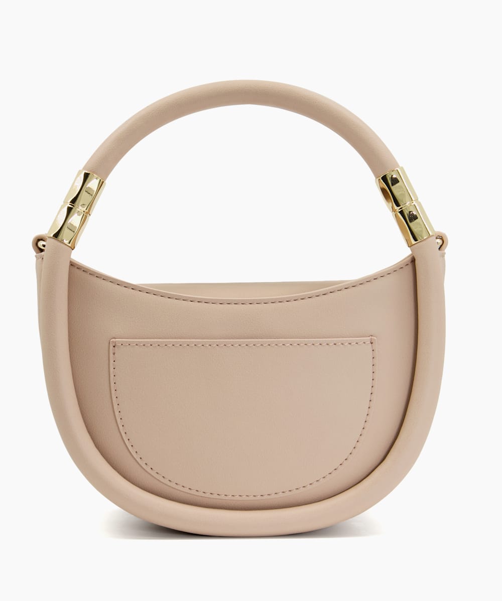 Daphny Blush Curved Base Small Grab Bag Dune London