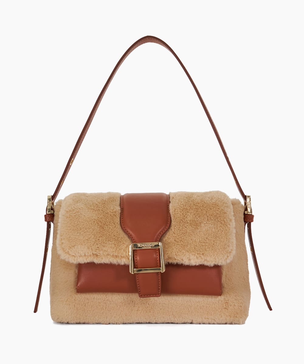 Dune faux fur bag outlet