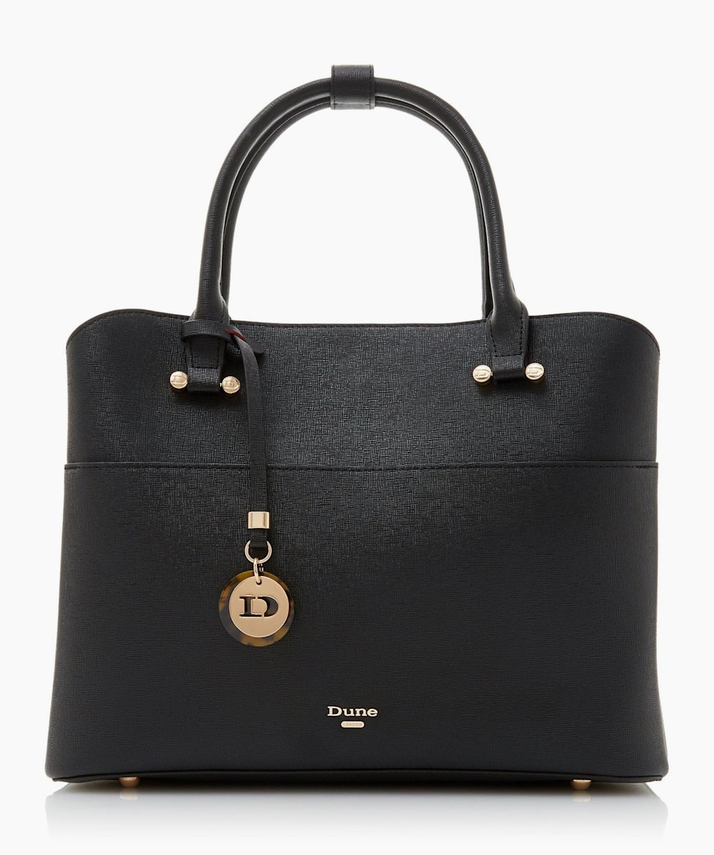 Daringo Black Large Unlined Tote Dune London