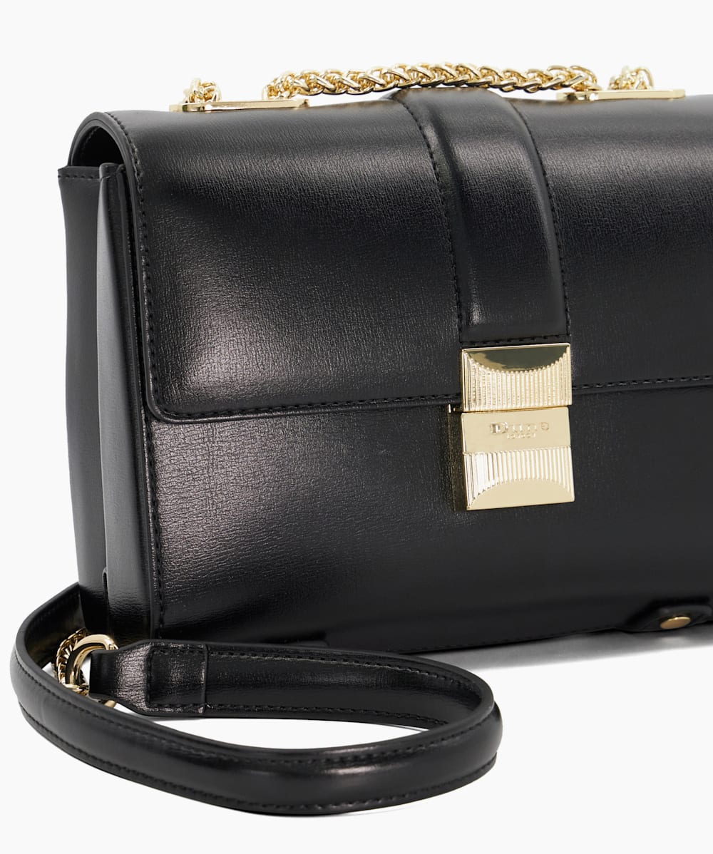 Dune black clutch bag deals