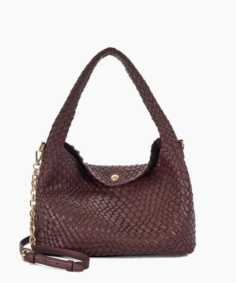 Burgundy side bag top