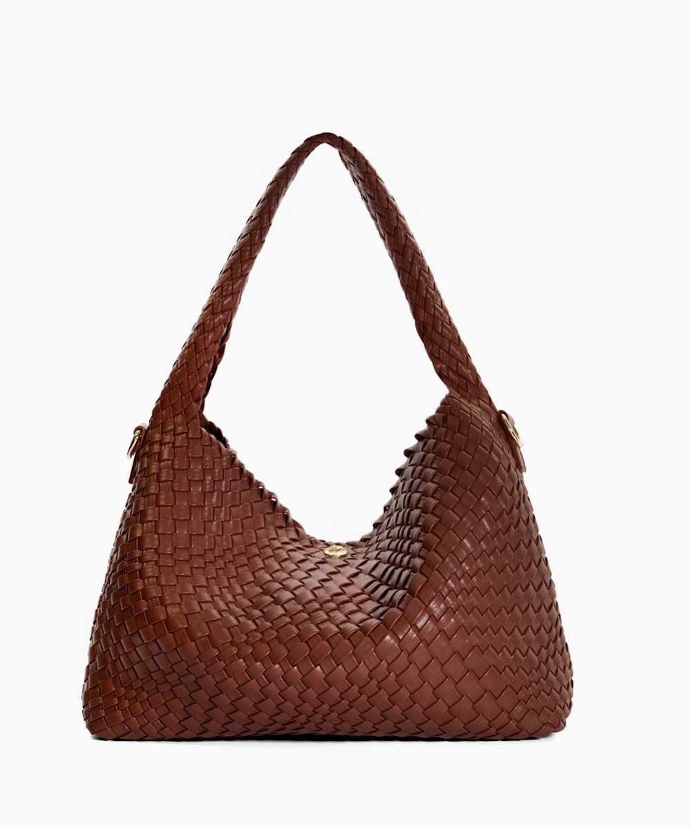 Tan woven bag outlet