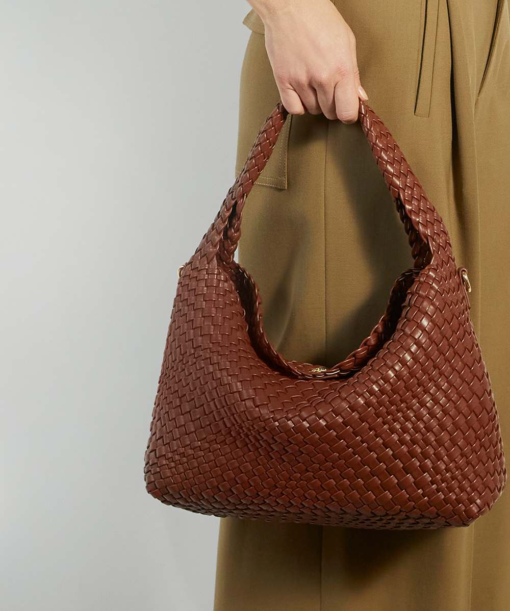 Brown woven bag shop