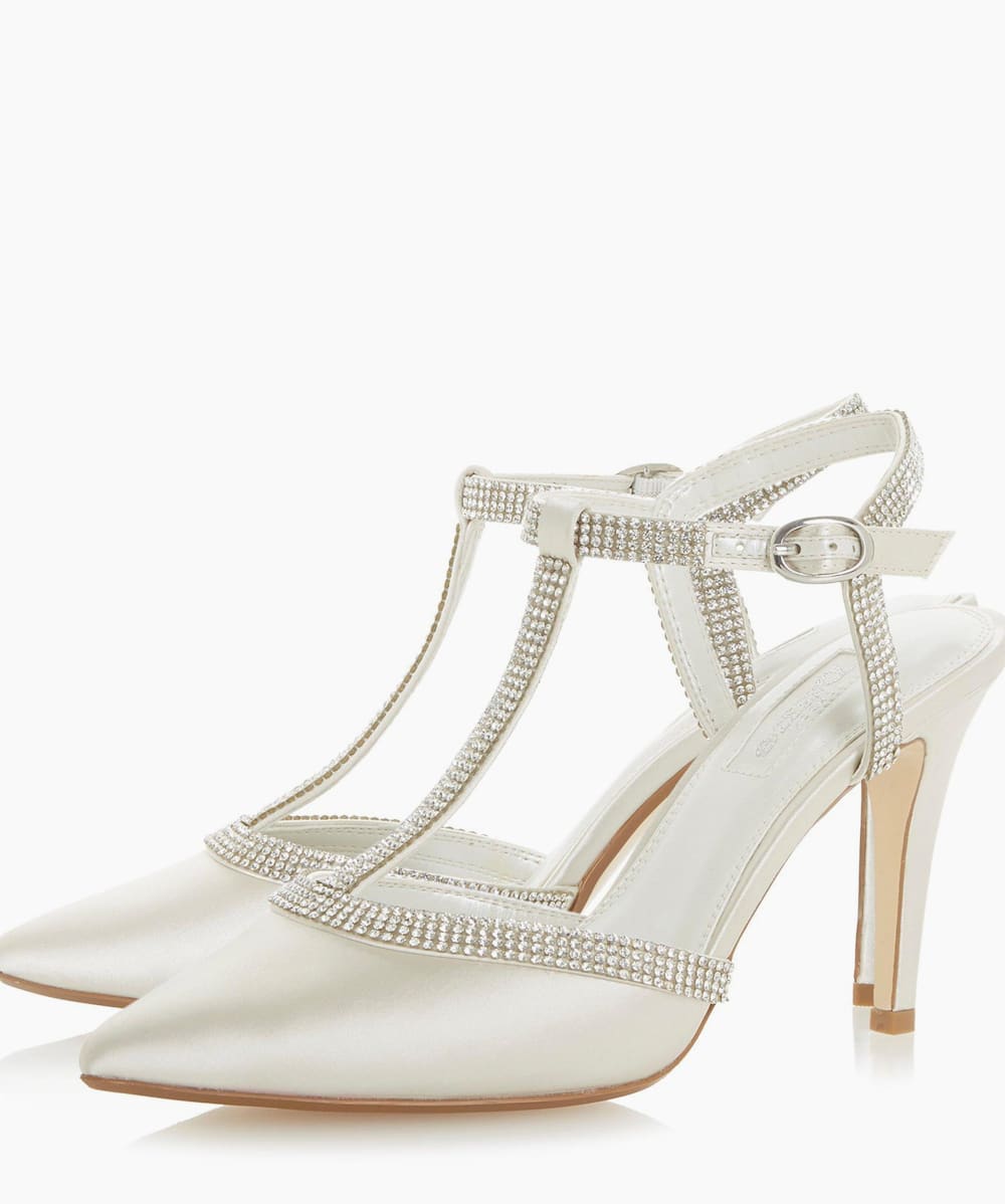Ivory diamante shoes deals