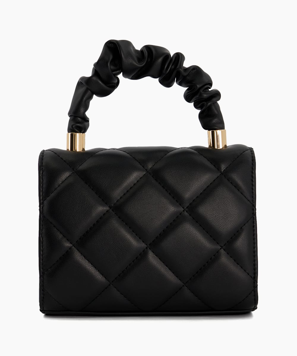 Dune black quilted bag deals