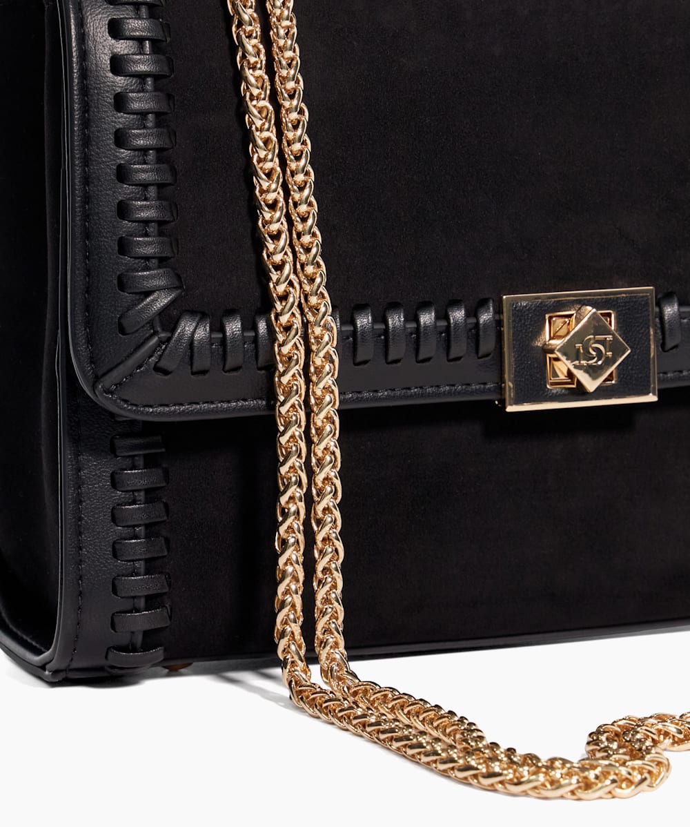 Black handbag chain best sale