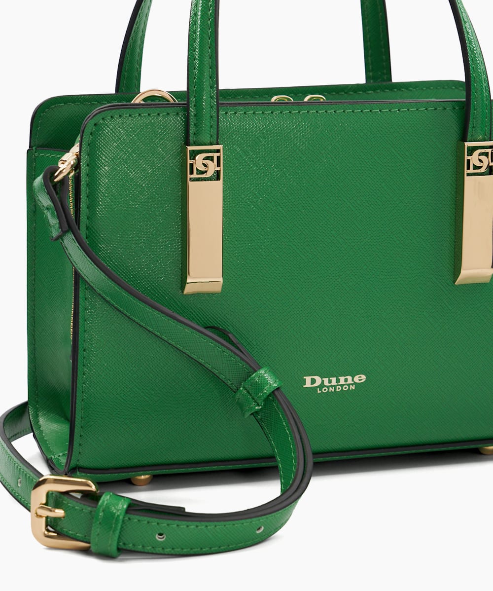 Dune london green bag store