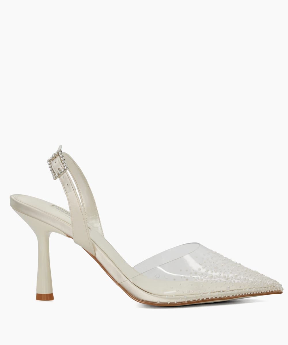 Dune ivory cheap heels