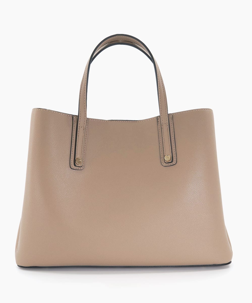 Taupe best sale tote bag