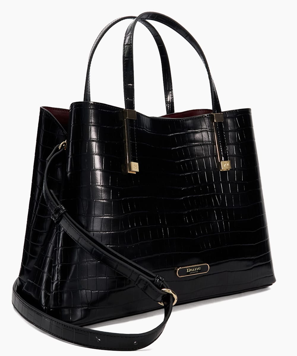 Black purses with silver retailers hardware