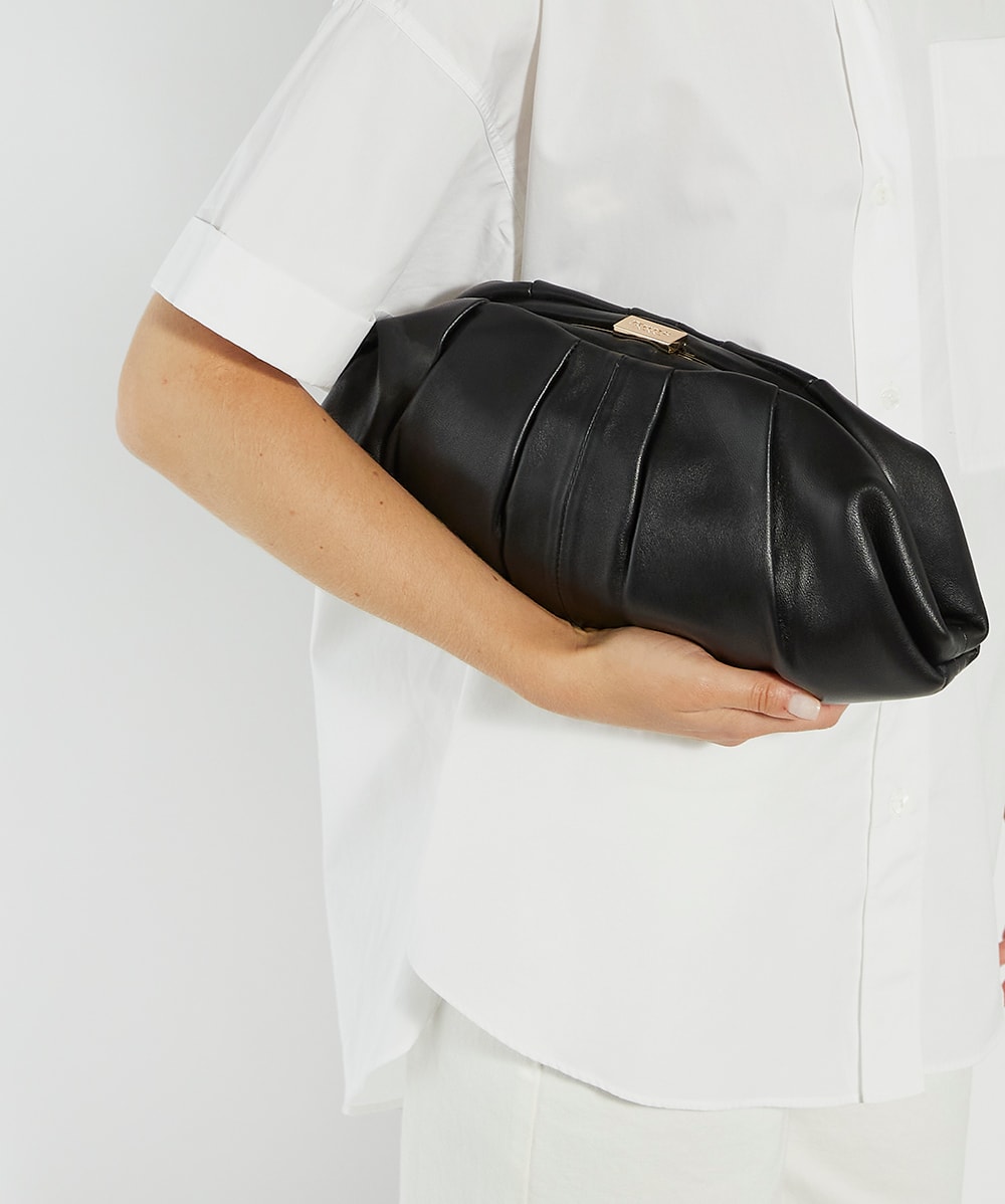 Black oversized clutch bags uk discount