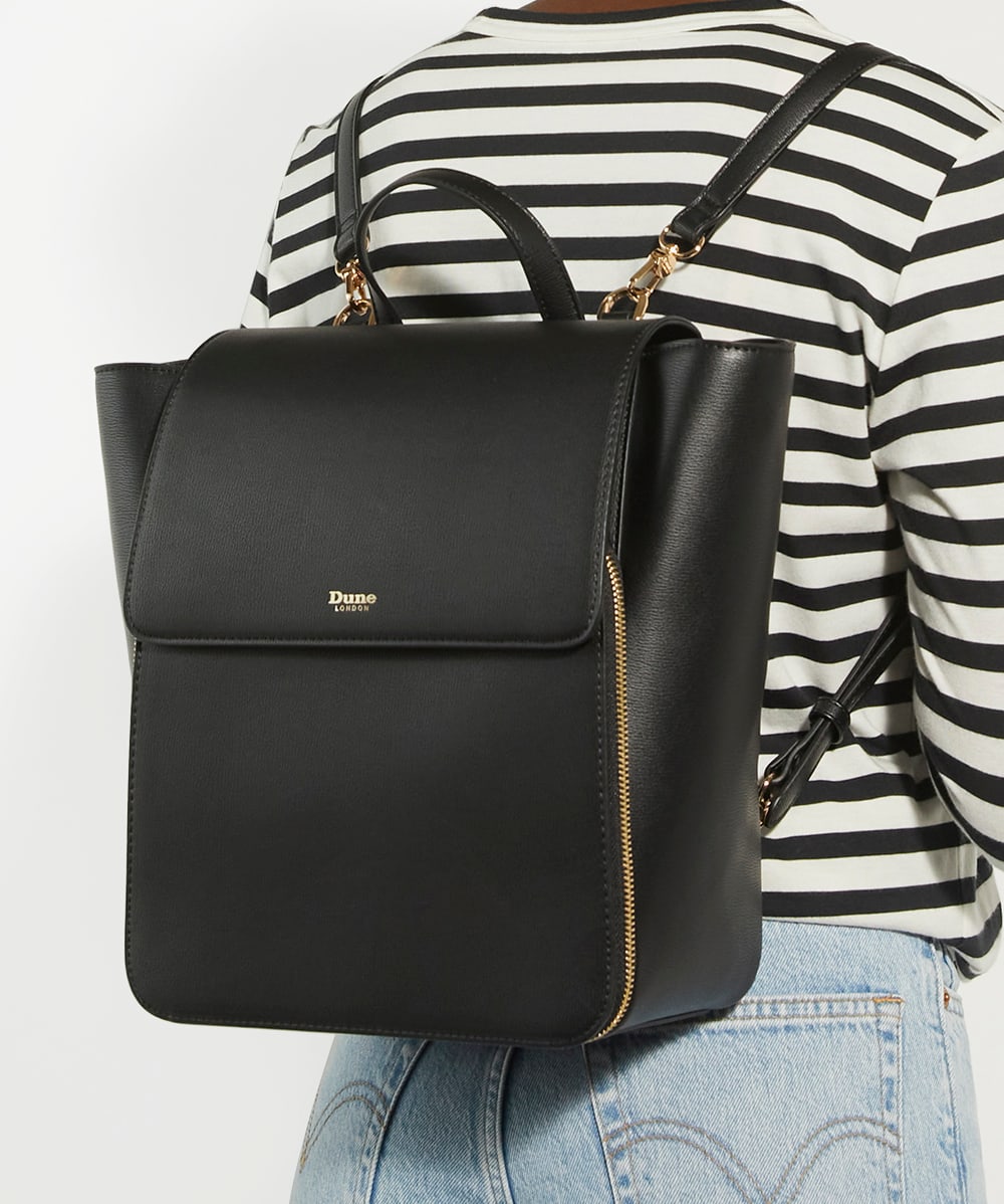 Dune black rucksack hotsell